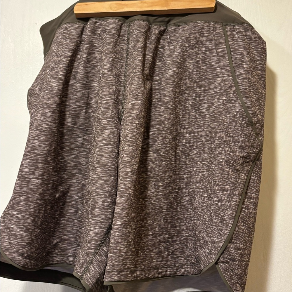 Lands' End Marled brown and white Swim shorts